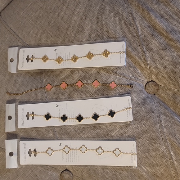 Clover bracelets set of 4 - Picture 4 of 4